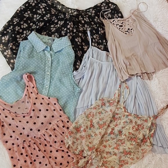 Brandy Melville Tops - 🏷FINAL PRICE‼ 🌸5 Pastel Vintage TOPS